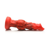 Creature Cocks Fire Hound Silicone Dildo Small Red/Black