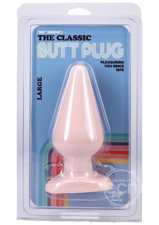 Doc Johnson Classic Butt Plug - Large - Vanilla