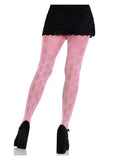 Leg Avenue Bow Net Tights - Pink - O/S