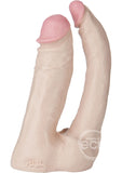 Vac-U-Lock The Naturals Double Penetrator Dildo 6in - Vanilla