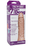 Vac-U-Lock The Naturals Thin Dildo 7in - Vanilla