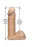 Vac-U-Lock Realistic Dildo 6in - Vanilla