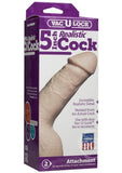 Vac-U-Lock Realistic Dildo 5in - Vanilla