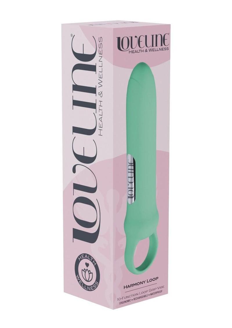 Loveline Harmony Loop Grip Vibe Ergonomic 10 Function (discontinued) Silicone Bullet Massager