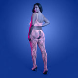 Fantasy Lingerie Glow Equilibrium Glow-in-the-Dark Crotchless Bodystocking