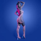 Fantasy Lingerie Glow Metamorphic Glow-in-the-Dark Bodystocking Dress