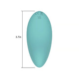 Spectrum Essentials Rechargeable Silicone Compact External Vibrator Blue