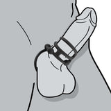 Enhancer Quad Cockring Black