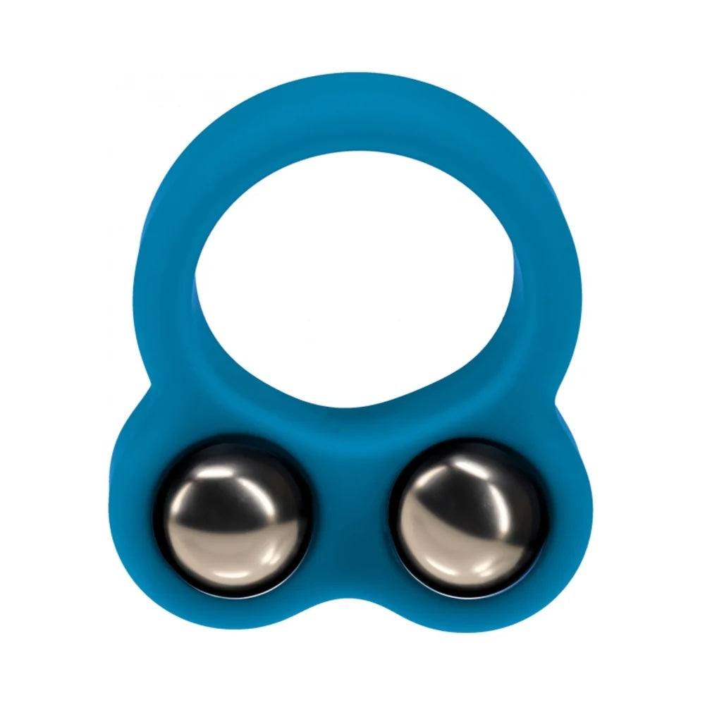 LEVELZ Liquid Silicone Double Weighted Ball Cock Ring