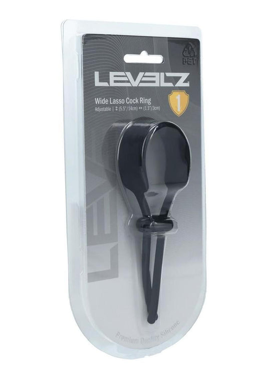Levelz Wide Adjustable Silicone Lasso Cock Ring - 5mm