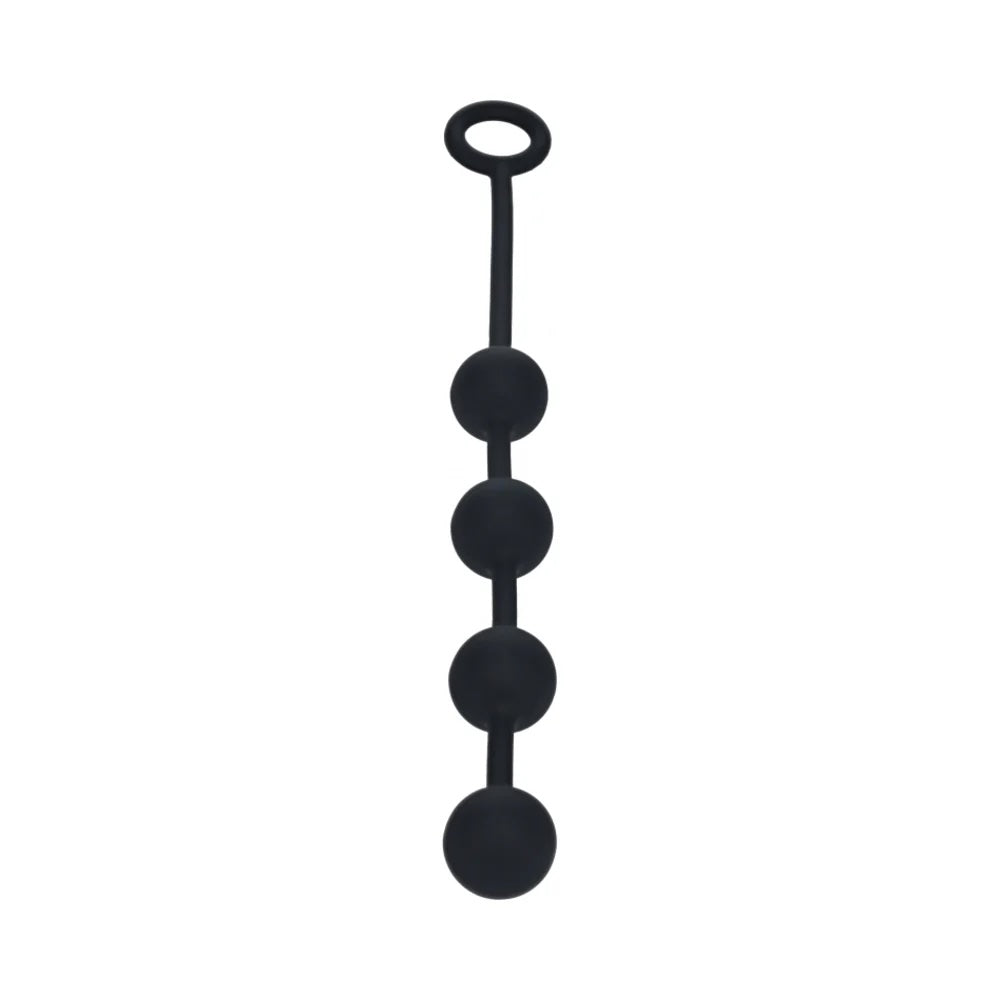 LEVELZ Round Silicone Anal Balls Medium 30mm Black