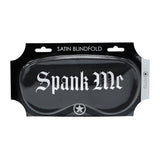Ouch! Spank Me Printed Mask Satin Black
