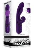 Pleasure Puff Rechargeable Silicone Expandable Rabbit Vibrator - Purple