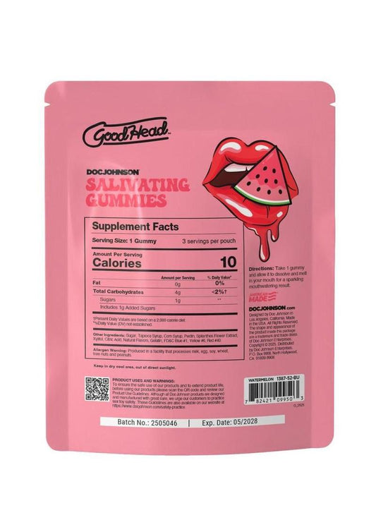 GoodHead Salivating Gummies (3pcs per Pouch) - Watermelon