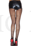 RHINESTONE BACKSEAM PANTYHOSE - BLACK