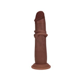 Realrock Sliding Skin Dual Density Silicone Dildo 6 in.