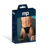 Male Power Ripple Micro V String Black