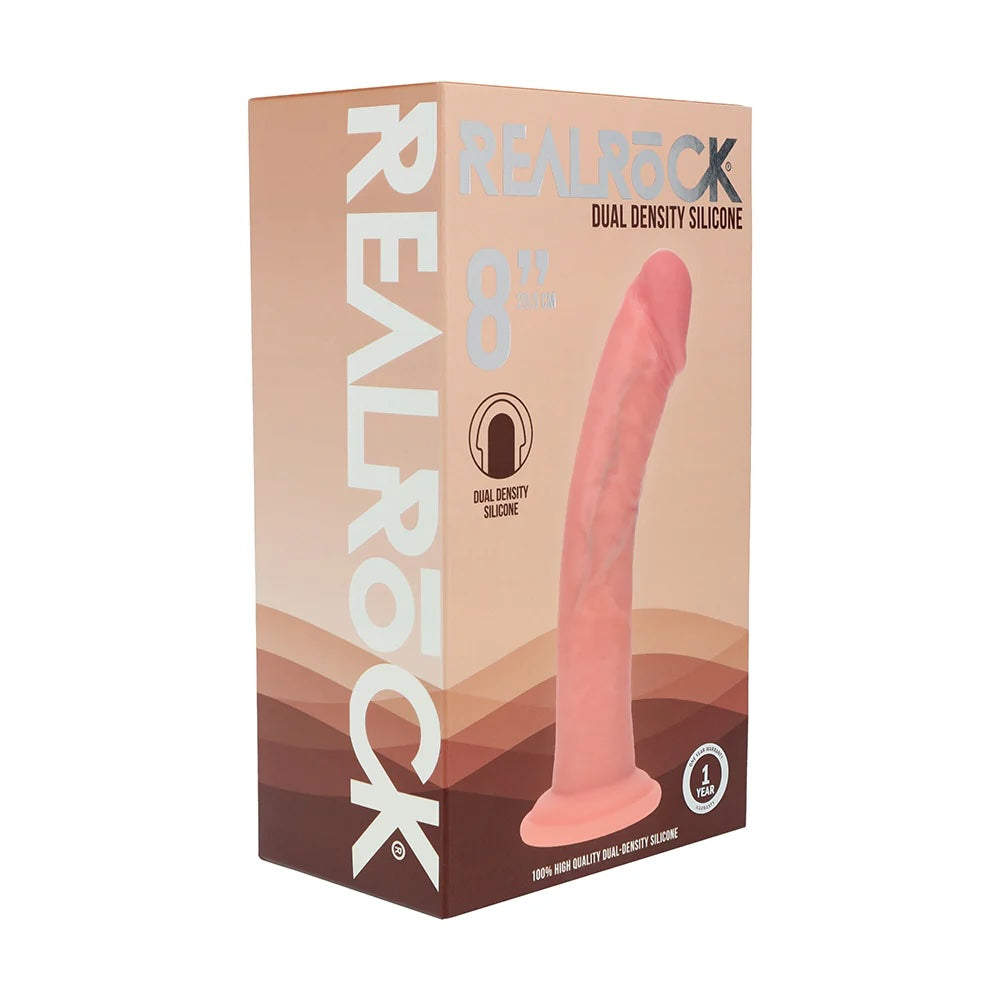 Realrock Dual Density Silicone Realistic Curved Dildo