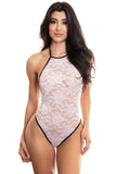 Midnight Ballerina Whiter Lace Bodysuit