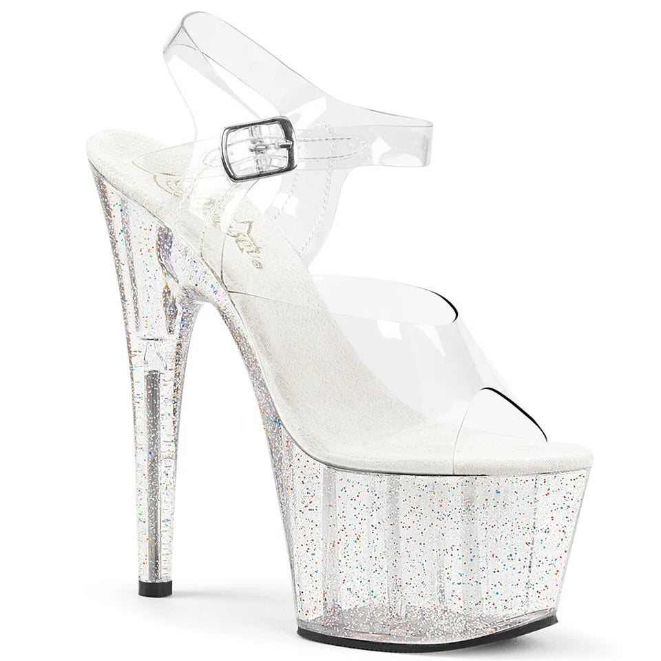 Adore-708MG 7" Heel with Mini Glitter