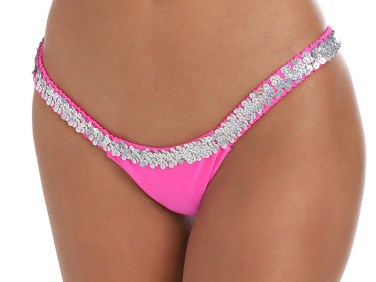 G108S - Butterfly Thong with Sequin Trim