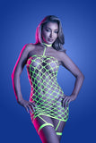 Warning Sign Gartered Dress - Boxed