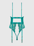 HELENA LACE & SATIN WIRELESS & OPEN BACK TEDDY
