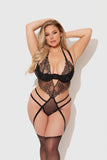 EDEN EMBROIDERED LACE TEDDY