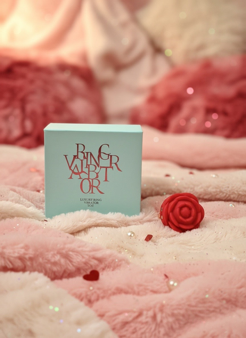 BR Vibrator Rose Ring - Red