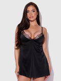 Ilena Embroidered Tulle Wireless Babydoll & G-String Set