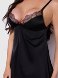 Ilena Embroidered Tulle Wireless Babydoll & G-String Set