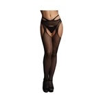 Shots Le Desir Suspender Pantyhose With Strappy Waist Black O/S