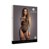 Shots Le Desir Strapless, Crotchless Teddy With Stockings Black O/S