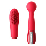 Peak Performa Interchangeable Zira Wand and Textured Massager-Red