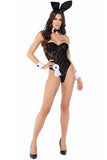 8PC SHEER PLAYBOY BUNNY COSTUME