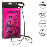 Euphoria Collection Chain Halter/Collar & Leash - Black