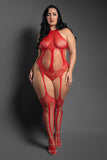 Stripped Down Teddy Bodystocking RED - BOXED