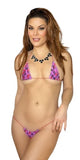Designer String Mini Thong & Bra Set