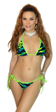 COSMIC WAVE FRINGED BIKINI SET