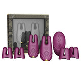 Zalo Nave Nipple Clamps-Velvet Purple