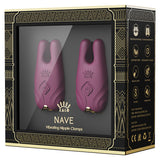Zalo Nave Nipple Clamps-Velvet Purple