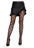 Leg Avenue Bow Net Tights - Black - O/S