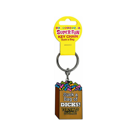 Super Fun Key Chain Suck a Bag of Dicks