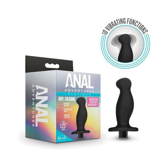 Anal Adventures Platinum Silicone Rechargeable Vibrating Prostate Massager 02