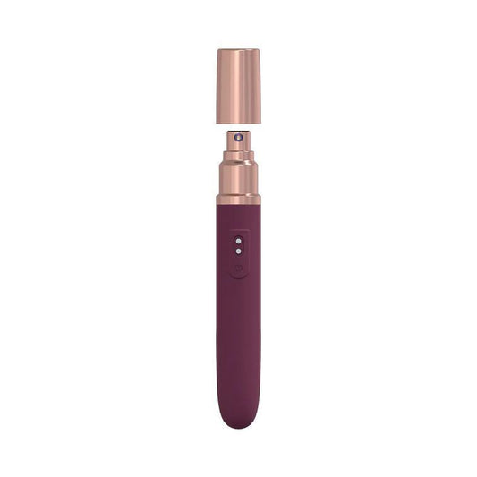 LoveLine The Traveler 10 Speed Travel Vibe Silicone Rechargeable Waterproof Burgundy