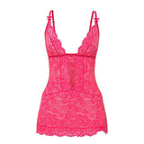 Magic Silk Get It Girl Plunge Chemise & G-Set Diva Pink