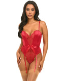 Rumi Satin & Lace Teddy