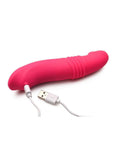 Gossip Blasters 10X Rechargeable Silicone Thrusting Vibrator - Magenta