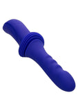 Overdrive Remote Control Rechargeable Silicone Sex Machine Ridge Thruster - Purple