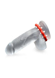 Creature Cocks Fangs Silicone Cock Ring - Red/White